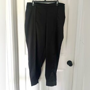 NWOT Express Black Satin Jogger Pants